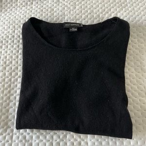 Holt Renfrew short sleeve black cashmere sweater S